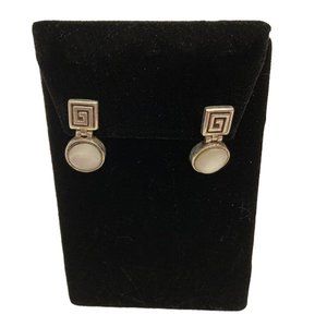 Silpada retired Sterling Silver mother-of-pearl earrings